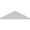 Ekena Millwork Peaked Cap 3 Spoke Architectural Grade PVC Pediment, 26"W x 7-1/2"H x 2"P (Pitch 6/12) PEDPS026X075PKC03 - alternate 4